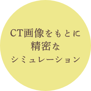 CT画像をもとに精密なシミュレーション